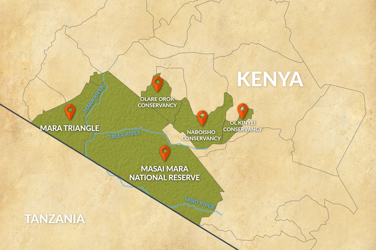 N Rodn Rezervace Masai Mara Safari A Dovolen V Keni   Map1 